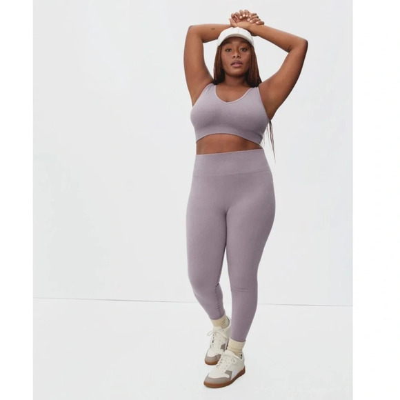 Everlane Pants - Everlane Seamless Legging XS/S Light Purple Compression Workout High Waisted